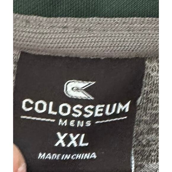 Colosseum Mens XXL Gray Green Full Zip MSU Michigan State Spartans Jacket - Picture 3 of 7